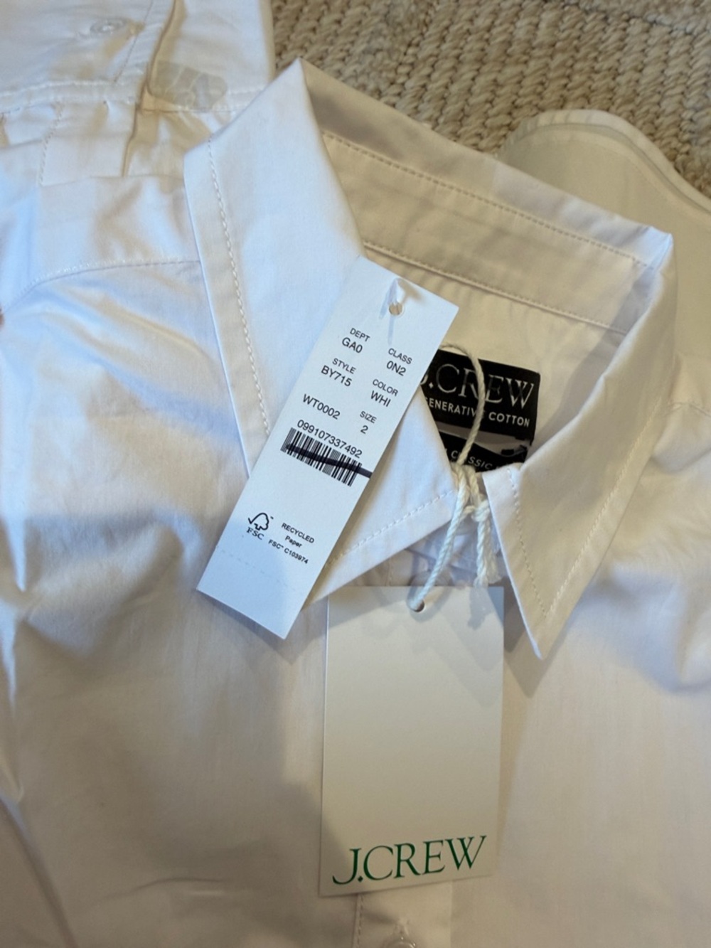 J Crew Garçon classic shirt in cotton poplin - Picture 6 of 6